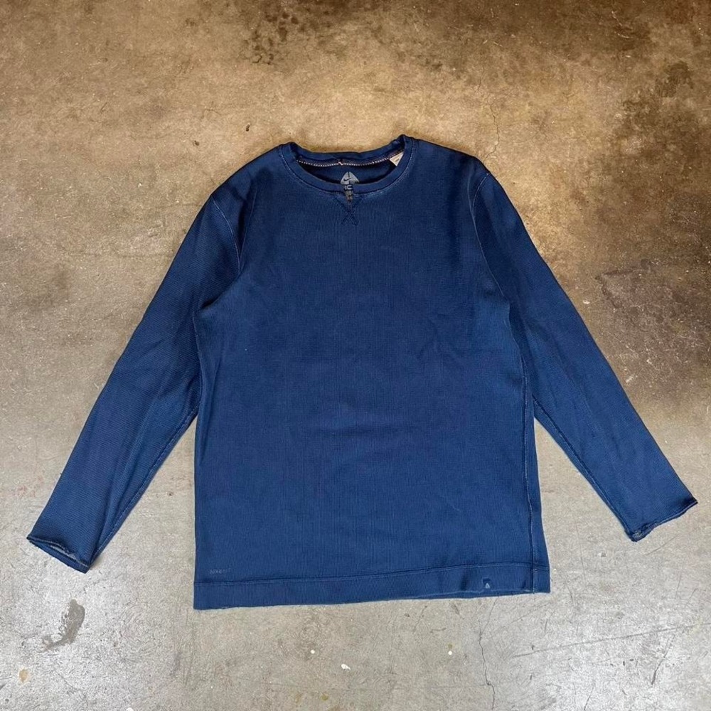 Vintage Y2K Nike ACG blue long sleeve thermal shirt Men's Size Medium